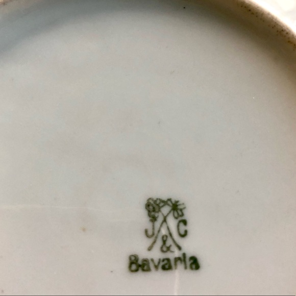 Bavaria Display Plate + Vintage Repro Hanky - Picture 4 of 6